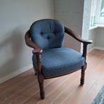Stoffen stoeltje met houten leuningen, Ophalen, Gebruikt, Minder dan 75 cm, Stof