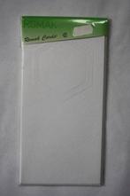 2 pakjes Romak Kabinetkaarten zeskant wit A6, Ophalen of Verzenden, Nieuw, Overige thema's, Blanco kaart of Basiskaart