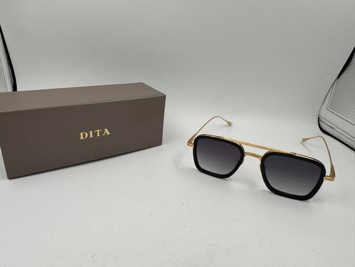 Dita Flight 006 ‘Black-Gold’, Sieraden, Tassen en Uiterlijk, Zonnebrillen en Brillen | Heren, Nieuw, Zonnebril, Overige merken