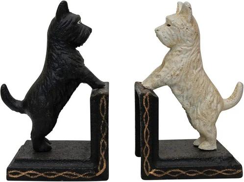 2 boekensteunen boekenstandaard Spitz Schnauzer Terrier hond, Huis en Inrichting, Woonaccessoires | Wandplanken en Boekenplanken