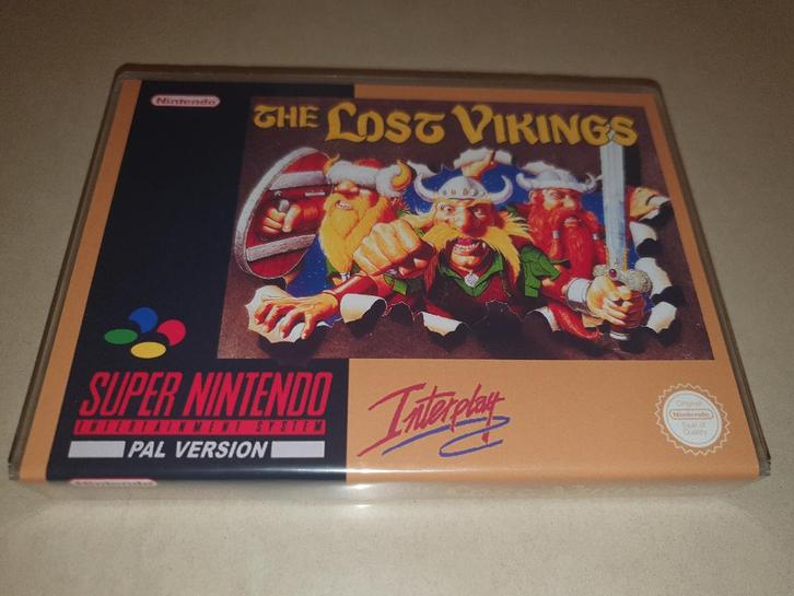 The Lost Vikings SNES Game Case, Spelcomputers en Games, Games | Nintendo Super NES, Zo goed als nieuw, Avontuur en Actie, 1 speler