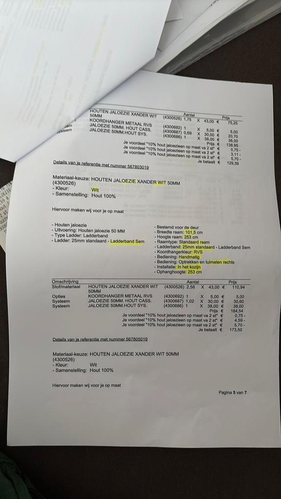 Nieuwe Jaloezie wit xander van de kwantum, Huis en Inrichting, Stoffering | Gordijnen en Lamellen, Nieuw, Wit, Ophalen