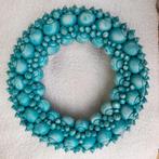 Prachtige schelpenkrans met turquoise schelpen, Ophalen of Verzenden, Nieuw