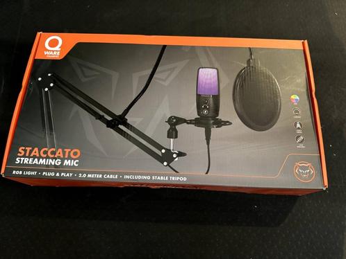 QWARE Gaming +Music Production+DJ Microphone - Staccato, Muziek en Instrumenten, Microfoons, Nieuw, Zangmicrofoon, Ophalen