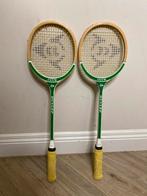 Vintage Dunlop Squash Rackets - Set van 2, Sport en Fitness, Squash, Ophalen of Verzenden, Gebruikt, Racket