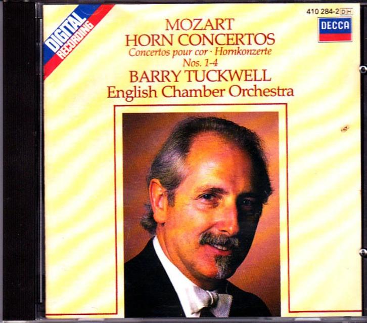 MOZART Horn concertos CD TUCKWELL DECCA, Cd's en Dvd's, Cd's | Klassiek, Gebruikt, Orkest of Ballet, Classicisme, Ophalen of Verzenden