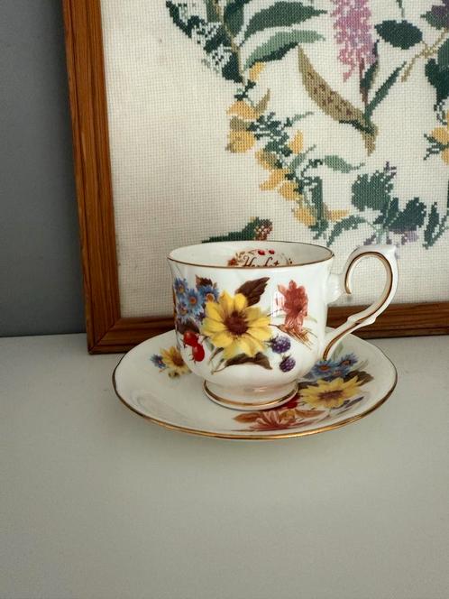 Duchess Herfst Kop en Schotel vintage, Antiek en Kunst, Antiek | Servies los, Ophalen of Verzenden
