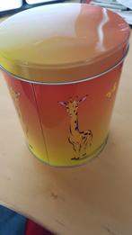 Giraffe kop en schotel 2x in blik, Antiek en Kunst, Ophalen of Verzenden