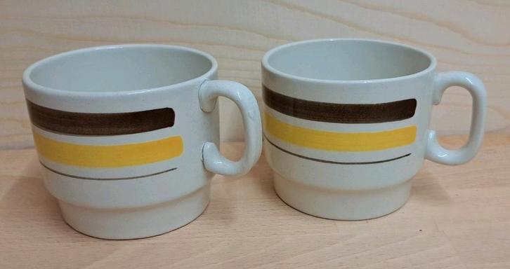 Badonviller - retro soepkommen, Huis en Inrichting, Keuken | Servies, Gebruikt, Kom(men), Overige stijlen, Aardewerk, Ophalen of Verzenden