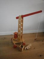 Houten speelgoed/Houten hijskraan/Speelgoed hijskraan, Ophalen of Verzenden, Gebruikt, Overige typen