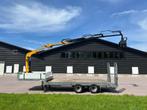 VELDHUIZEN Be oplegger 9 TON semi dieplader MET KRAAN, Overige brandstoffen, Origineel Nederlands, Bedrijf, Aanhangers en Opleggers