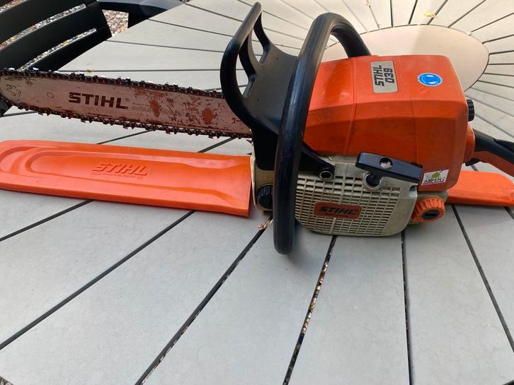Krachtige stihl kettingzaag, Tuin en Terras, Hand-tuingereedschap, Gebruikt, Ophalen