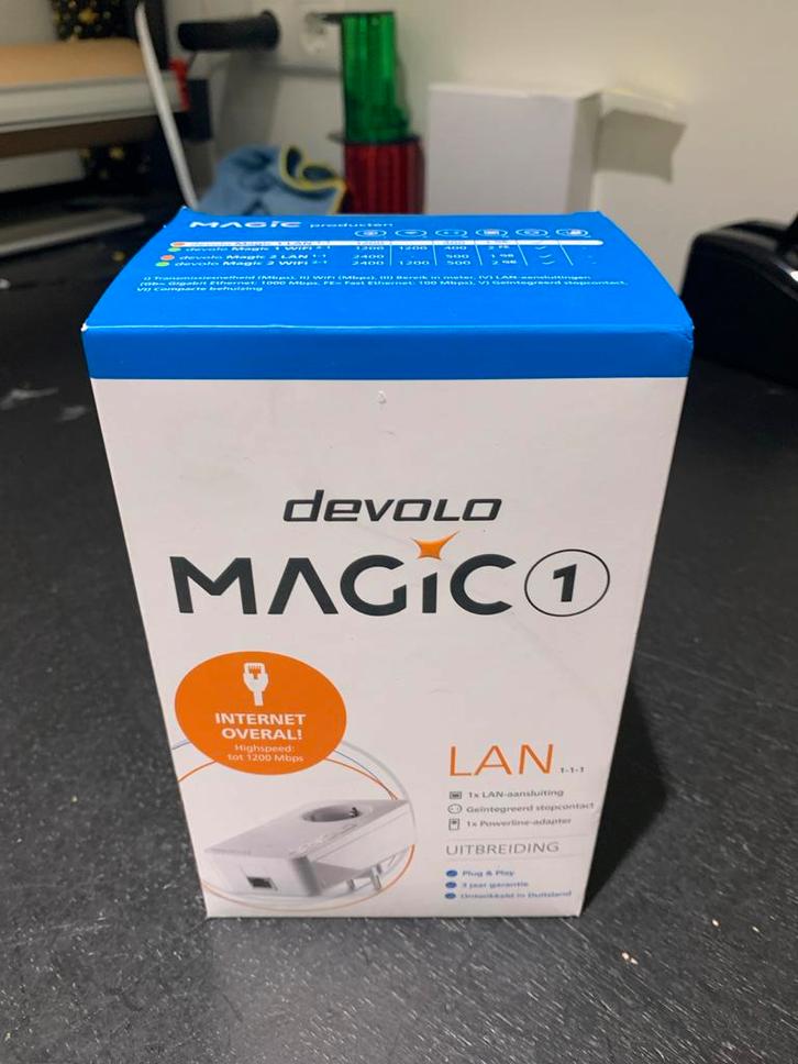 Devolo Magic 1 Powerline Adapter, Computers en Software, Powerlines, Zo goed als nieuw, Ophalen of Verzenden