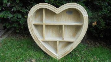 zgan houten wandrek, hart B40xH41D8cm beschikbaar voor biedingen