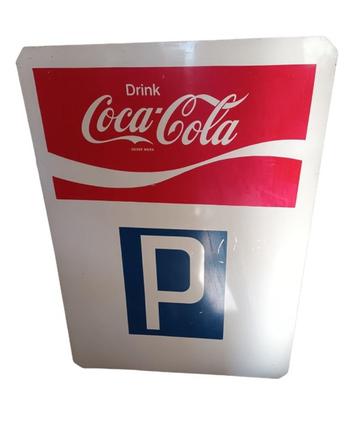 Coca-Cola parking reclamebord uit 1970 beschikbaar voor biedingen