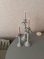 Colmore Palmboom Kandelaars - Set van 3, Huis en Inrichting, Woonaccessoires | Kandelaars en Kaarsen, Ophalen, Overige materialen