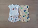 2x pyjama korte mouw HEMA- maat 110/116 zgan, Ophalen of Verzenden, Zo goed als nieuw, Meisje, Nacht- of Onderkleding