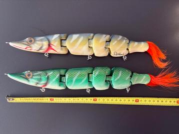 Twee grote swimbaits handbouw beschikbaar voor biedingen