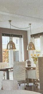 2  zilveren vintage hanglampen uit India, Huis en Inrichting, Lampen | Hanglampen, Ophalen of Verzenden