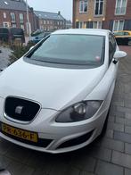 Seat Leon 1.6 75KW 2009 Wit, Auto's, Voorwielaandrijving, Stof, Zwart, 4 cilinders