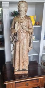 Christus beeld steen zoutkristallen glazuur ca 84 cm, Antiek en Kunst, Antiek | Religie, Ophalen