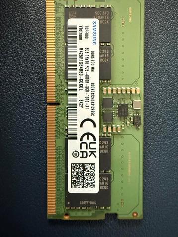 Samsung 8GB DDR5 SODIMM Laptop Geheugen beschikbaar voor biedingen