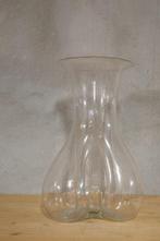 Vaas olifant voet   glas  handwerk   vintage, Antiek en Kunst, Ophalen of Verzenden
