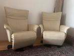 2 Rolf Benz relax draai fauteuils, Huis en Inrichting, Ophalen of Verzenden, Minder dan 75 cm, Leer, 50 tot 75 cm