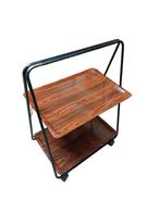 Vintage trolley, serveerwagen (trapezium vorm), Ophalen, Gebruikt, Onbekend, Onbekend
