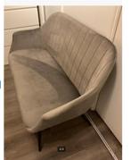 Design bankje taupe velvet 100€, Huis en Inrichting, Banken | Sofa's en Chaises Longues, Ophalen, Tweepersoons, 75 tot 100 cm