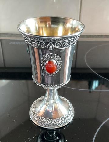 Sterling zilveren Kiddush beker beschikbaar voor biedingen