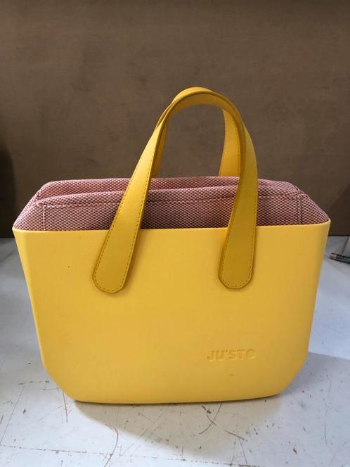 Gele handtas van het merk Justo, Sieraden, Tassen en Uiterlijk, Tassen | Damestassen, Nieuw, Blauw, Ophalen of Verzenden