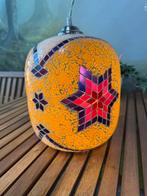 Mozaïek hanglamp – Ø17 cm x 23 cm, kleurrijk glas, Huis en Inrichting, Ophalen of Verzenden, Gebruikt, Glas, Minder dan 50 cm
