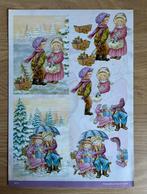 3D knipvel kerst kinderen sneeuw, Hobby en Vrije tijd, Kaarten | Zelf maken, Ophalen, Nieuw, Kerst, Knipvel