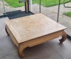 Teakhouten opium tafel, Huis en Inrichting, Tafels | Salontafels, Ophalen, Gebruikt, 100 tot 150 cm, 100 tot 150 cm