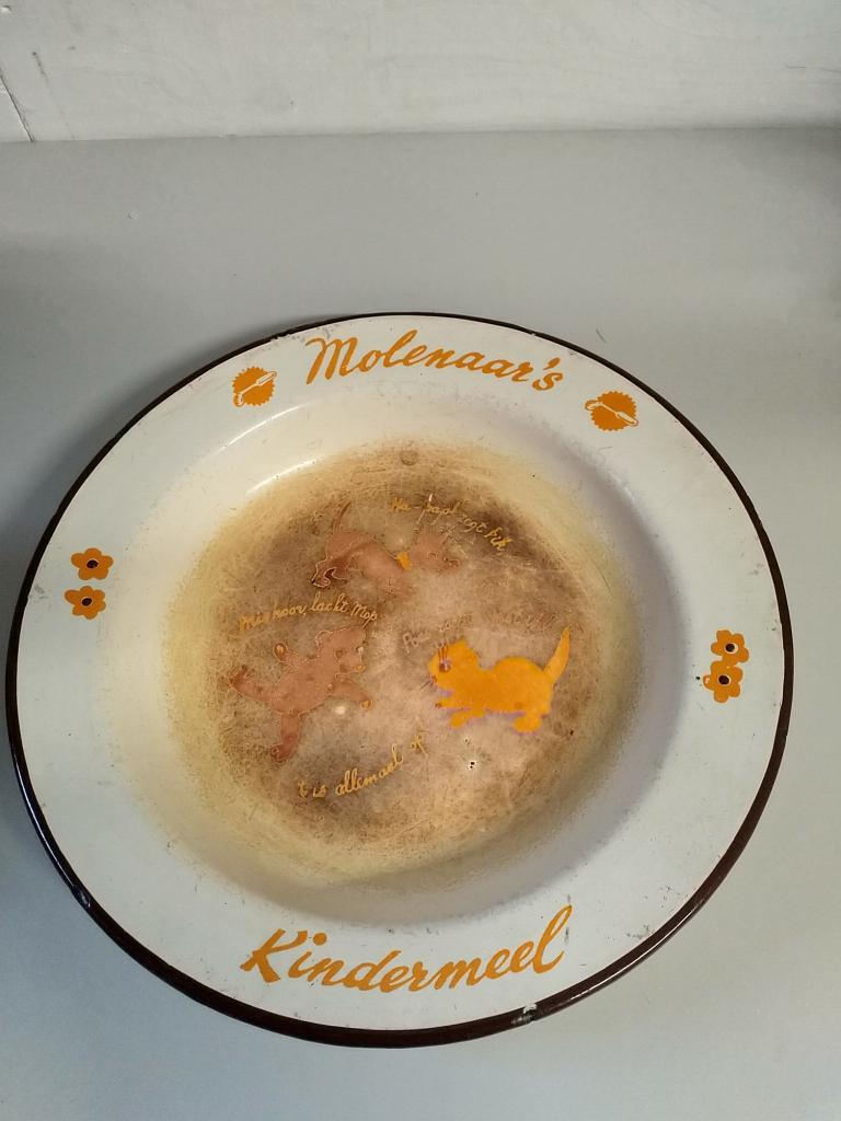 Kinderbordje Molenaar's kindermeel, Antiek en Kunst, Ophalen of Verzenden