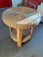 Bamboo/Riet  Tafeltje 58 cm Hoog/50 cm Diameter, Huis en Inrichting, Tafels | Salontafels, Ophalen, 50 tot 100 cm, 50 tot 75 cm