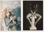 4x Crescendo Hair-salon Rotterdam-2x body paint blote dame, Verzamelen, Ansichtkaarten | Themakaarten, Verzenden, 1980 tot heden