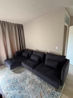 SÖDERHAMN 4-zitsbank met chaise longue (IKEA) – Donkergrijs, Ophalen, 250 tot 300 cm, Zo goed als nieuw, Rechte bank