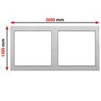 PVC Kozijnen Ramen Kunststof Raam op maat voor tuinhuis, Kunststof, Verzenden, Nieuw, Inclusief glas