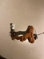 Vintage wandlamp, Huis en Inrichting, Lampen | Wandlampen, Ophalen of Verzenden, Zo goed als nieuw, Hout
