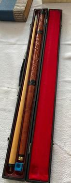 Biljartkeu in nette koffer, Ophalen of Verzenden, Gebruikt, Keu of Ballen