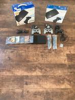 Playstation 2, Spelcomputers en Games, Spelcomputers | Sony PlayStation 2, Gebruikt, Zwart, Met games, Ophalen of Verzenden