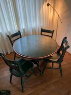 Hindelooper schilderwek Tafel en stoelen., Ophalen