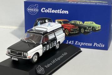 Volvo 145 express. Zweedse politie. Polis. Atlas, nr 77 1:43 beschikbaar voor biedingen