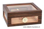 ADORINI  HUMIDOR TREVISO DELUXE 75 SIGAREN EBBENHOUT   h155, Verzenden, Nieuw, Tabaksdoos of Verpakking