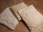 4 opvulkussens, Huis en Inrichting, Woonaccessoires | Kussens, Ophalen of Verzenden, Gebruikt, Wit, Vierkant