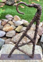 LEUKE STEVIGE IJZEREN PLANTENHANGER, Tuin en Terras, Tuinwanddecoratie, Ophalen of Verzenden, Gebruikt