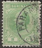 Suriname - Willem III - 3 c, Verzenden, Gestempeld