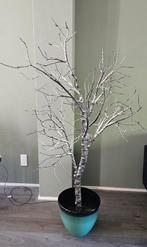 lichtboom met pot, Huis en Inrichting, Woonaccessoires | Kandelaars en Kaarsen, Ophalen, Overige materialen, Zo goed als nieuw
